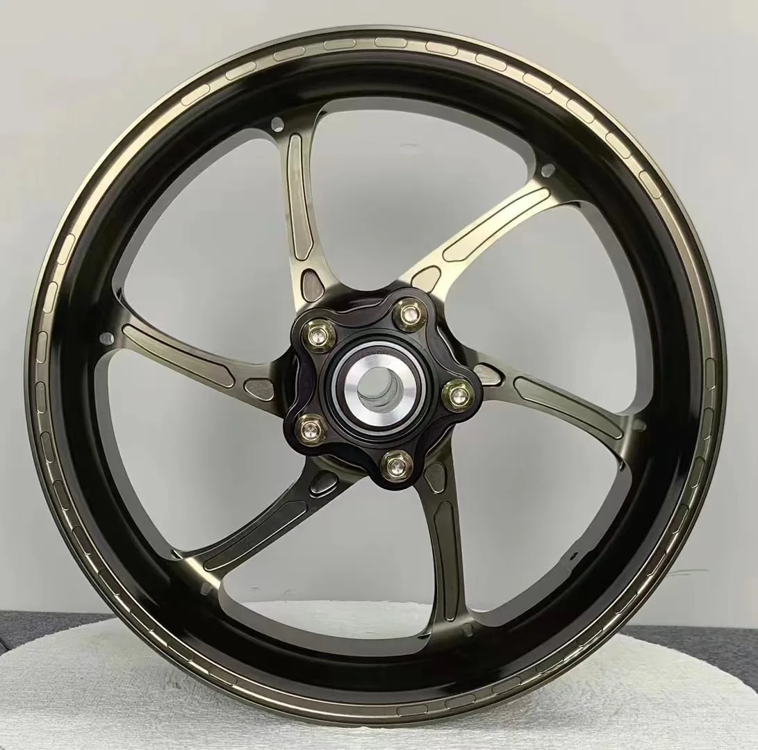 

custom forged aluminium alloy T6 6061 wheels, black finish, multi-spoke design hub