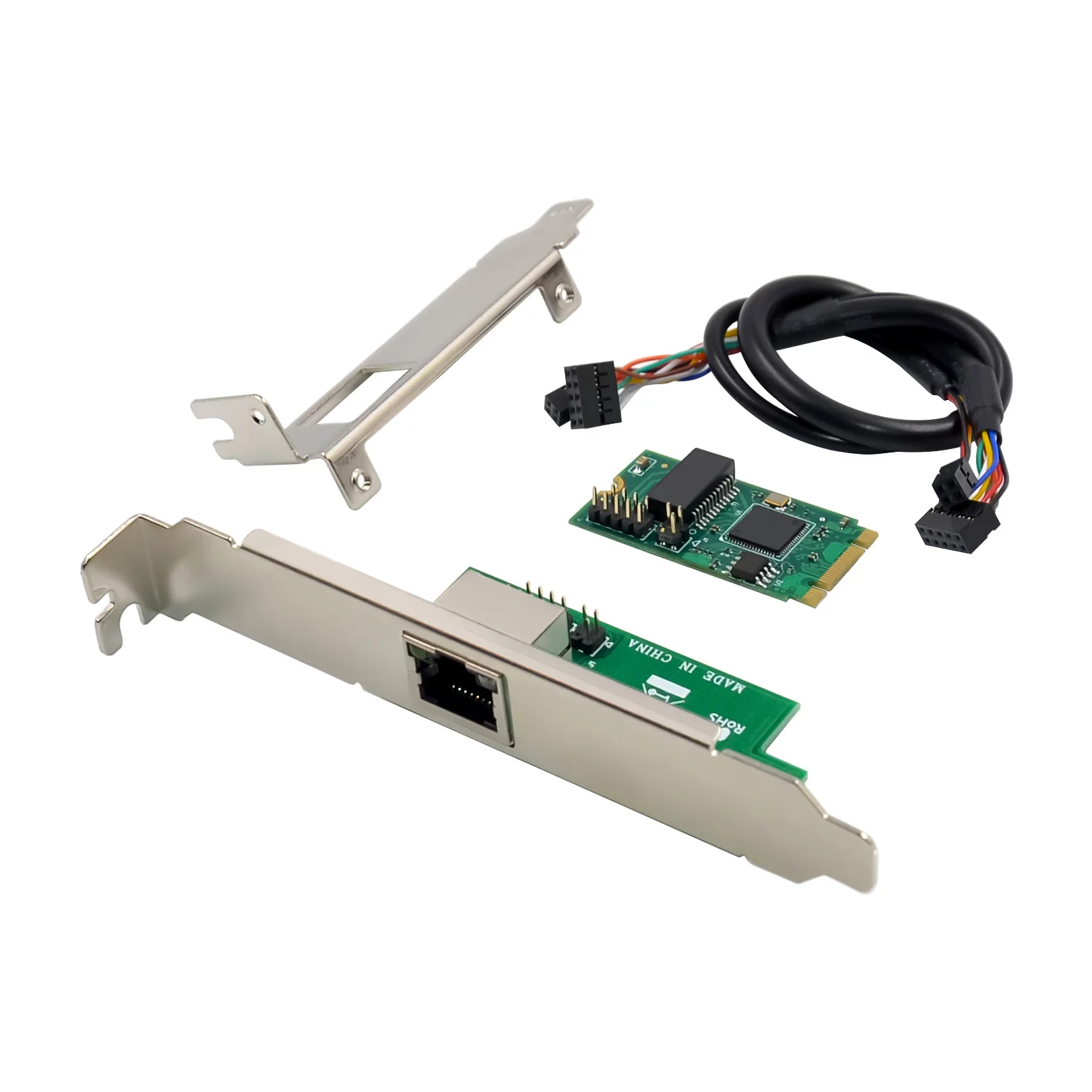 

SUNWEIT ST7300 Gigabit Mini M2 B+M Key Port Single RJ45 LAN Card Intel WGI210AT Chipset M.2 Network Card Server Internal Stock