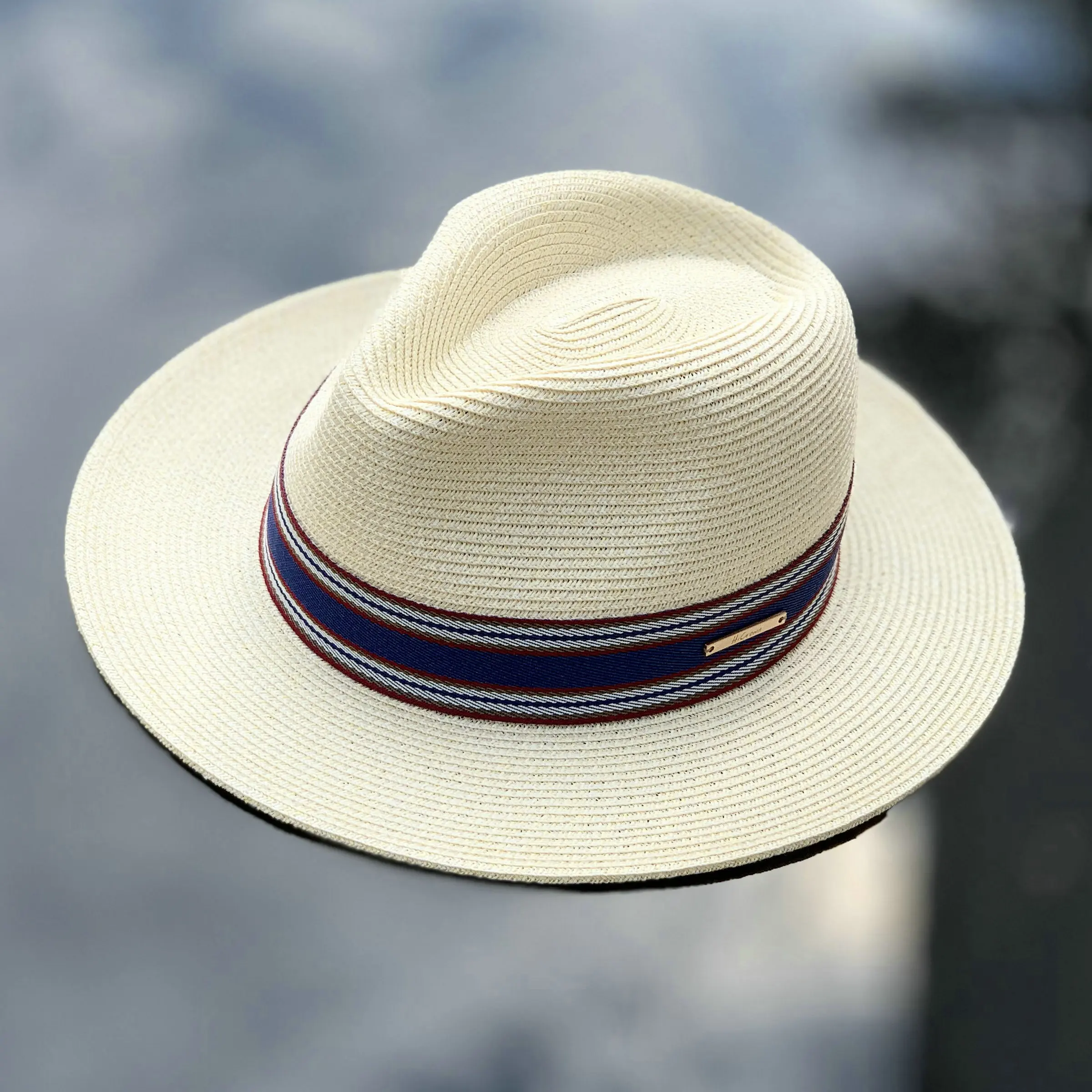 Panama Straw Hat Unisex Top Hat Fedora Hat Big Head Circumference Sun Shade Uv Protection All-match Fashion Adjustable Breathabl