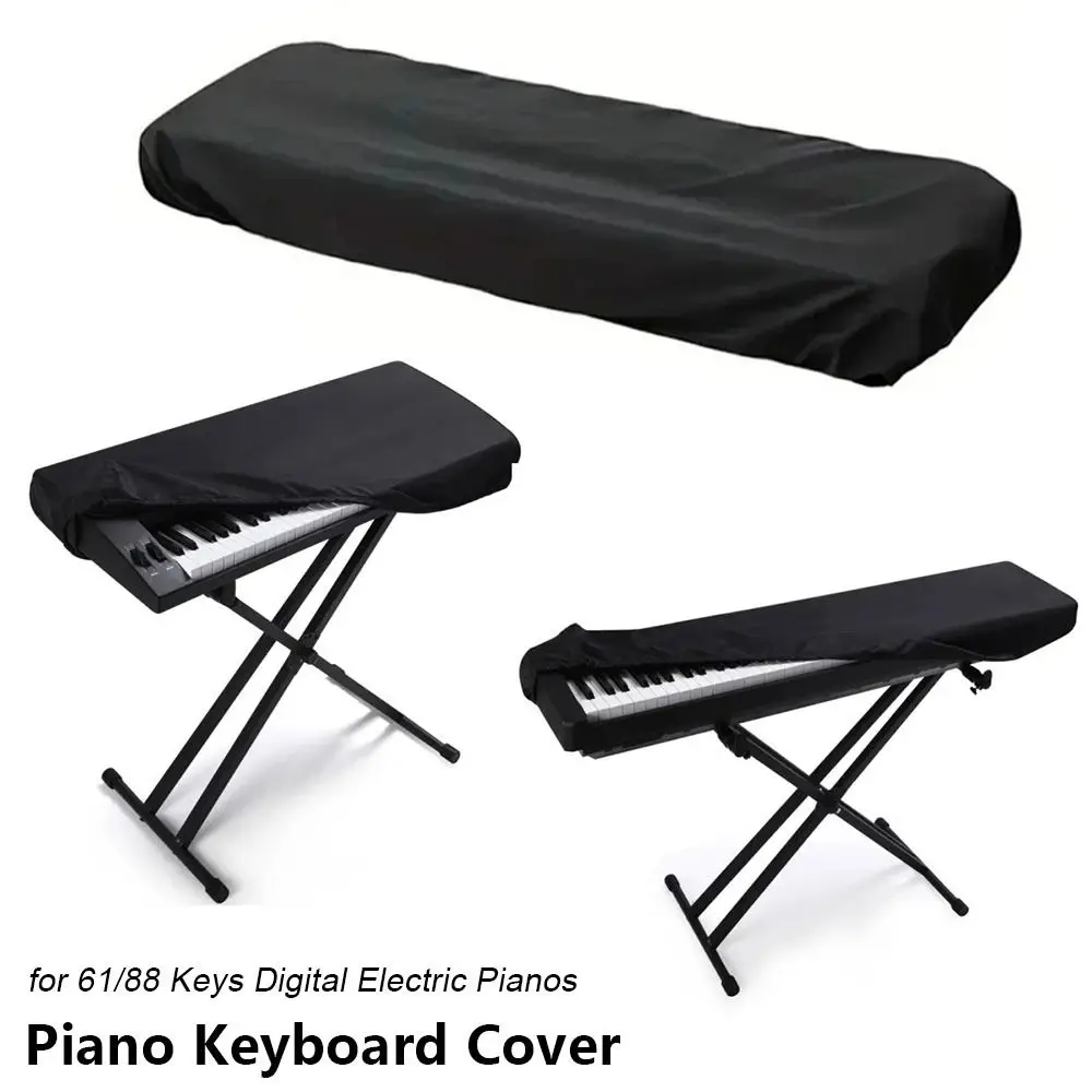 1Pcs 61/88 Keys Keyboard Dust Cover Dustproof Canvas Piano Cover Foldable Waterproof Piano Keyboard Cover