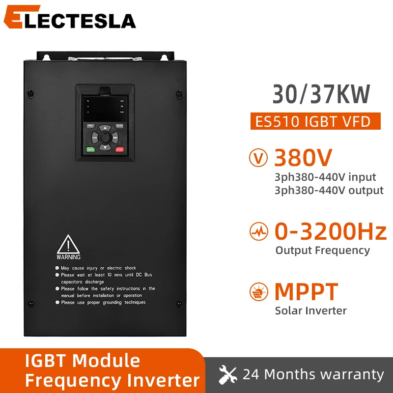 

VFD 30KW 37KW High power Variable Frequency Drive 3 Phase 380V Speed Controller Inverter Motor frequency converter