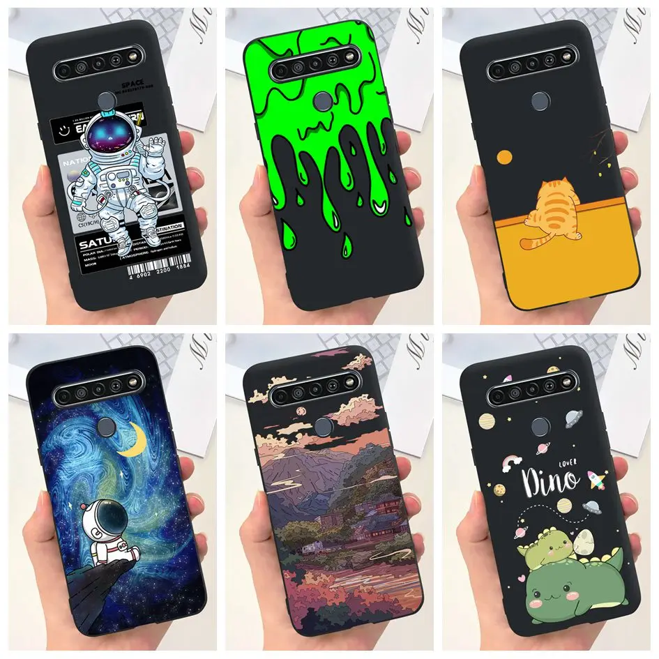 For LG K51S Case LMK510EMW LM-K510 Shockproof Cover Cute Astronaut Soft Silicone Phone Cases For LG K41S LM-K410 LMK410EMW Coque