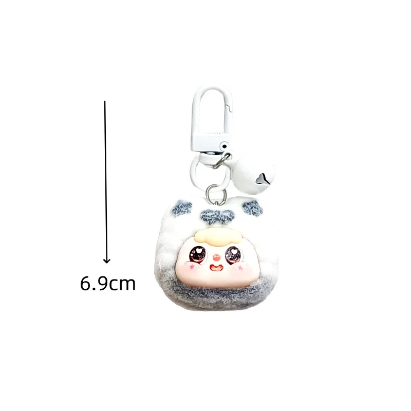 1PCSSstar آذان القط كيس فول فتاة لطيف جرس صغير المفاتيح حقيبة الهاتف قلادة المفاتيح