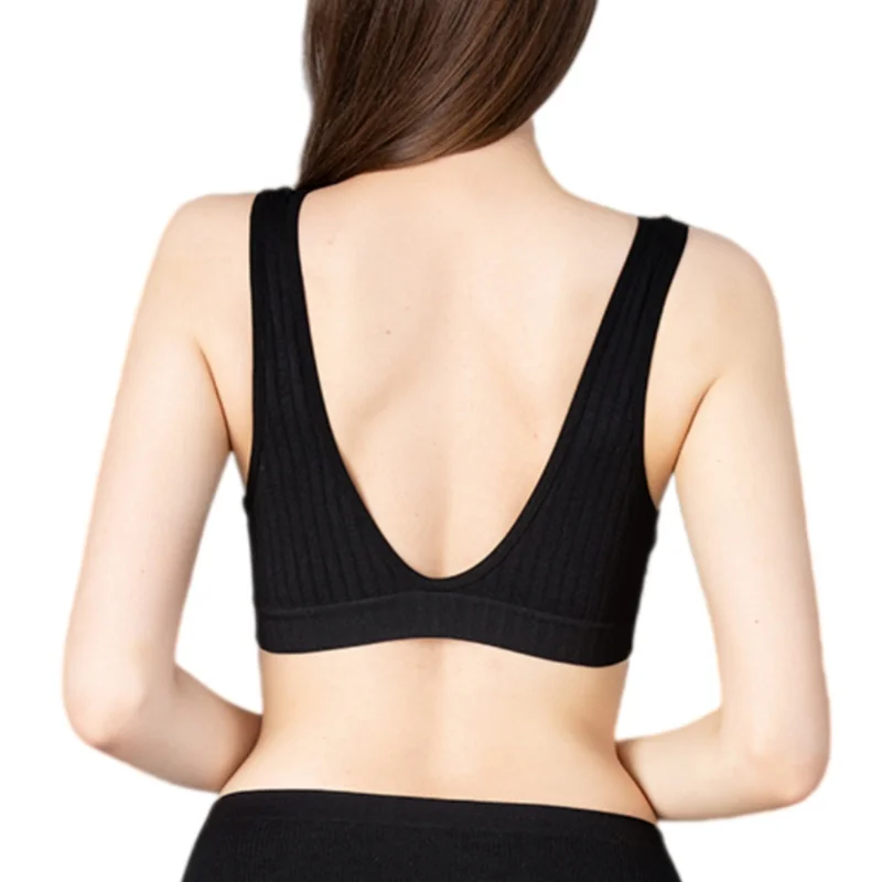 Deep V Push-Up Bras for Women Seamless Bra Top Sexy Lingerie Female Underwear Wireless Bralette Removable Pads S-XL