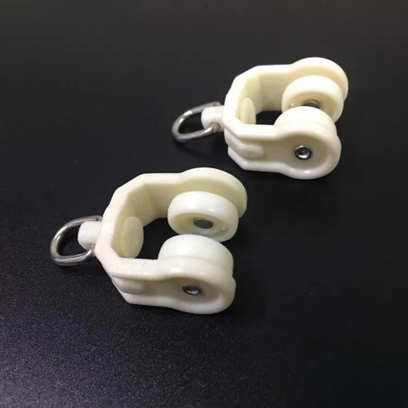 

Curtain track pulley hook accessories