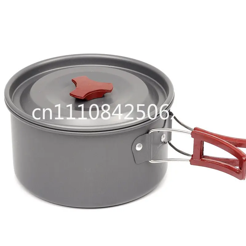 Outdoor pots and pans Portable camping cookware Cassette stove set Pot kettle Cooking utensils Equipment Supplies