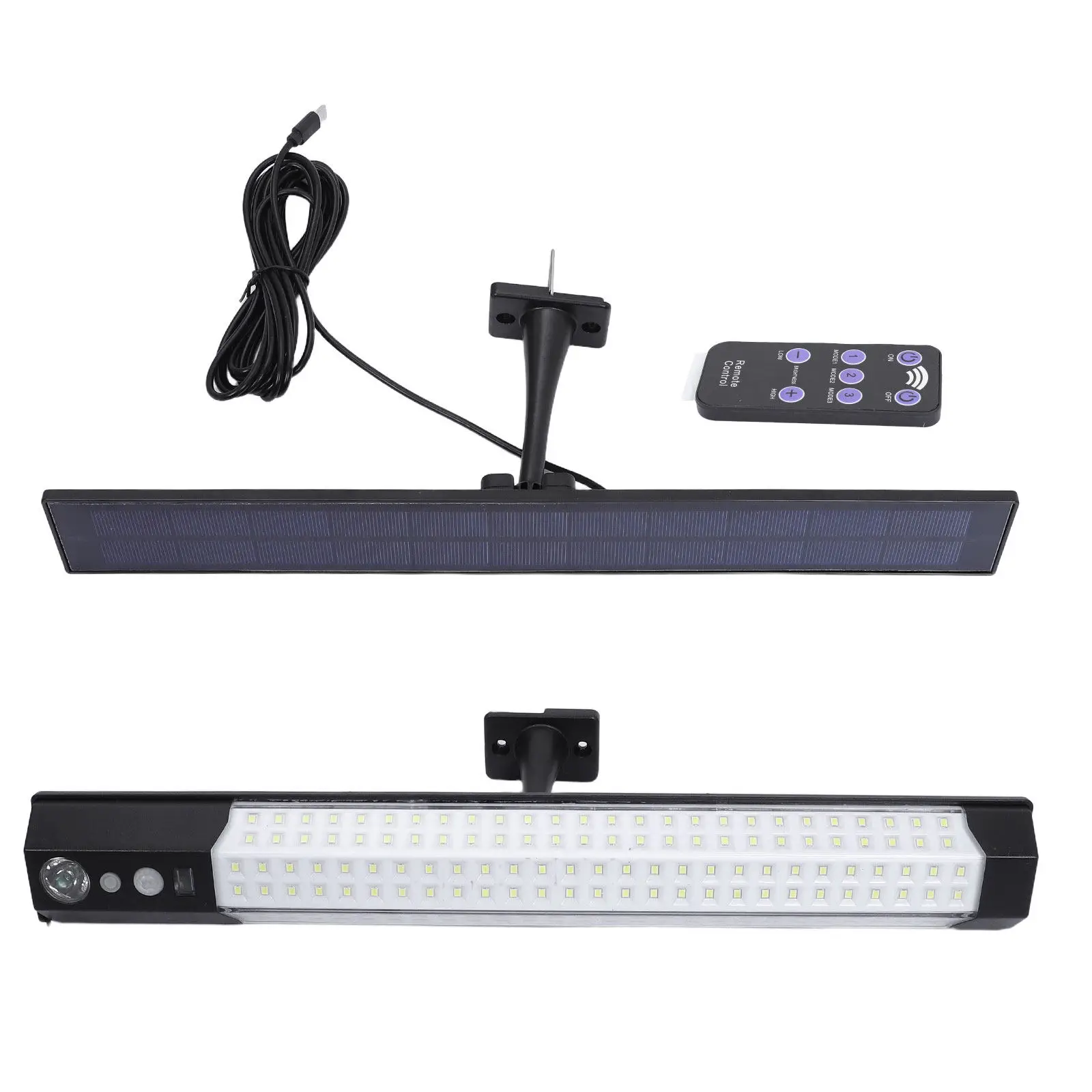 Waterproof LED Solar Wall Lamp Long Motion Sensor Outdoor Corridor Patio Garden Canopy Pathway Lighting Solar Powered Outdoor