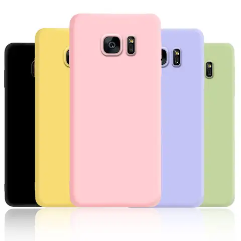 For Samsung S7 Edge Case Matte Silicone Back Cover For Samsung Galaxy S7 Phone Cases For Samsung S7 Edge Fundas Coque