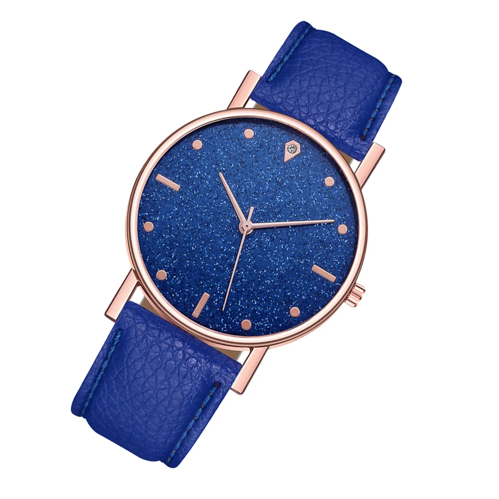 

Watches Ladies Girls Adjustable Business Women Wristwatch Quartz Fashion Belt Versatile Blue Female Stylish