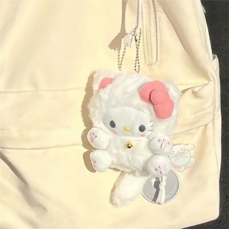 

new Creative Cute Cartoon Hello Kitty Pendant Kawaii Anime Crossbody Bag Pendant Backpack Keychain Doll Car Decoration Girl Gift