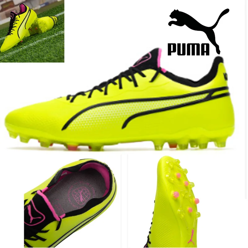Puma Men MG Studded Soccer Shoes Comfortable Wear Resistant Non Slip Training Football Shoes 107252-03
