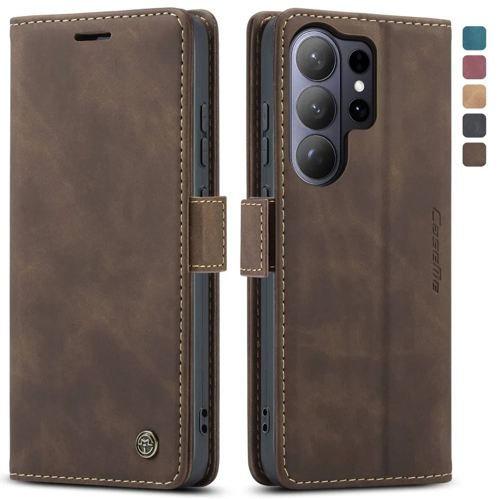 حافظة لهاتف سامسونج جالاكسي S26 الترا 5G محفظة جلدية مغناطيسية Etui Book Coque Samsung S26 Plus S 26 S26 Ultra غطاء بطاقة Funda