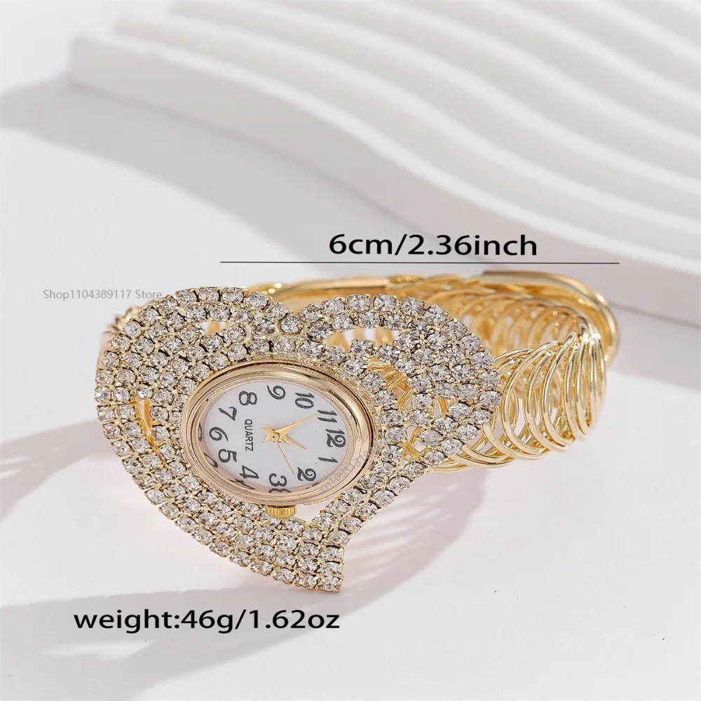 ساعات نسائية ساعة ذهبية ساعات يد للسيدات ماركة فاخرة حجر الراين ساعات يد نسائية Relogio Brasil