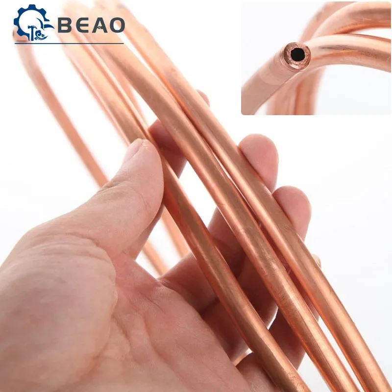 Copper Tube Air Conditioning Copper Pipe Soft Tube 99.9% T2 Copper Coil