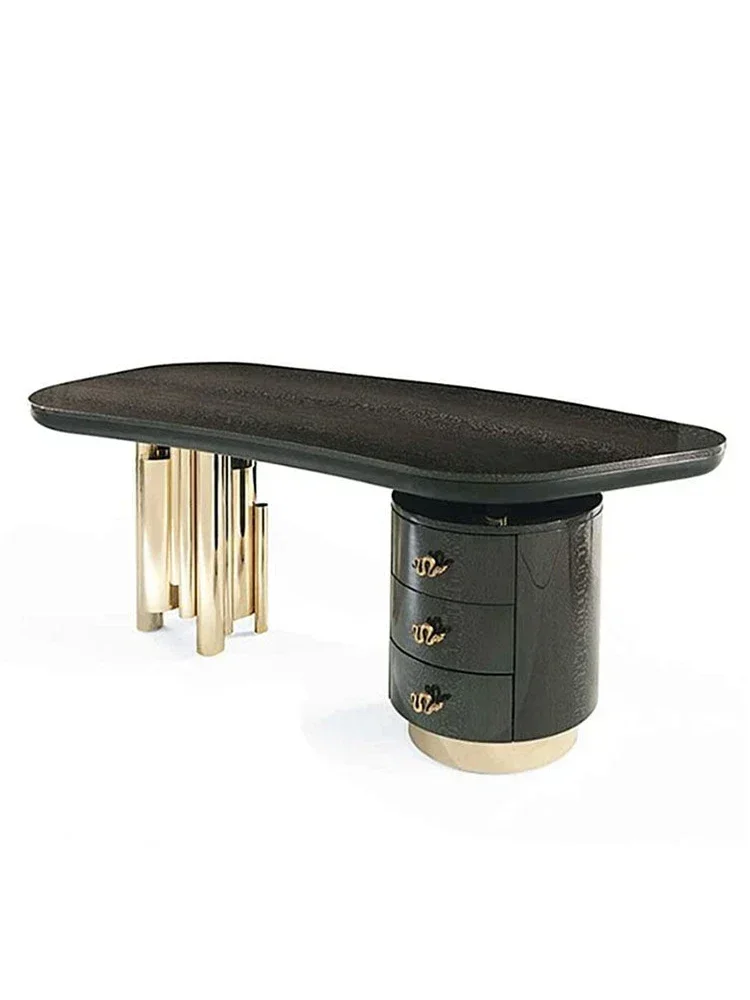 Desk designer Italian light luxury with drawers desk post-modern computer desk