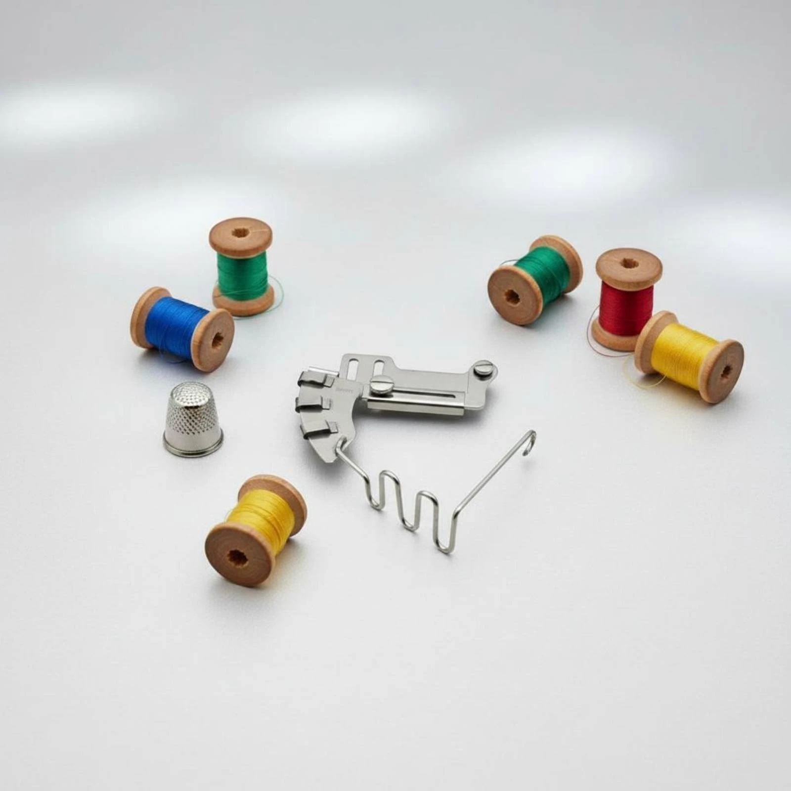 4-in-1 Piping Presser Foot Multi-Size Channel Design Piping Presser Foot Easy to Use Stainless Steel