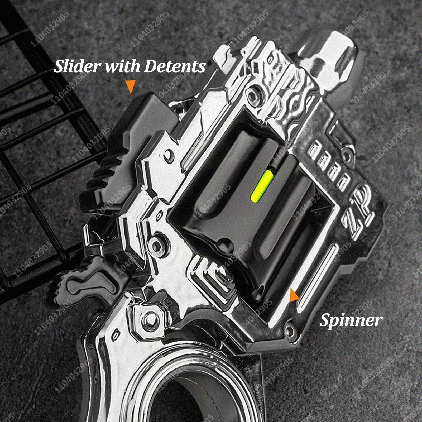 EDC Fidget Spinner, carcasa plegable, tiro de eyección, pistola de juguete de aleación, rotador de trinquete, dispositivo de engranaje, alivio del estrés, regalo antiansiedad