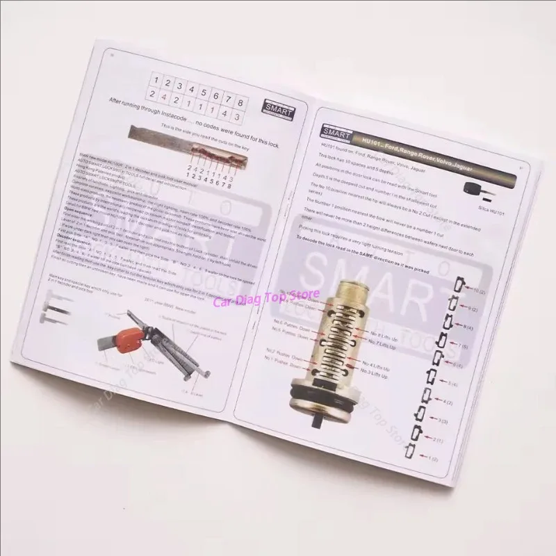 2026 hot selling newest for  Lishi 2 In 1 Tool Book User Manual User Guide FOR CAR LOCK lishi tools Also With Pdf Manual