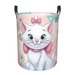 Custom Disney Movie Marie Cat cesto portabiancheria pieghevole Funny Kitten Film Clothes cesto per Baby Kids Toys Storage Bag