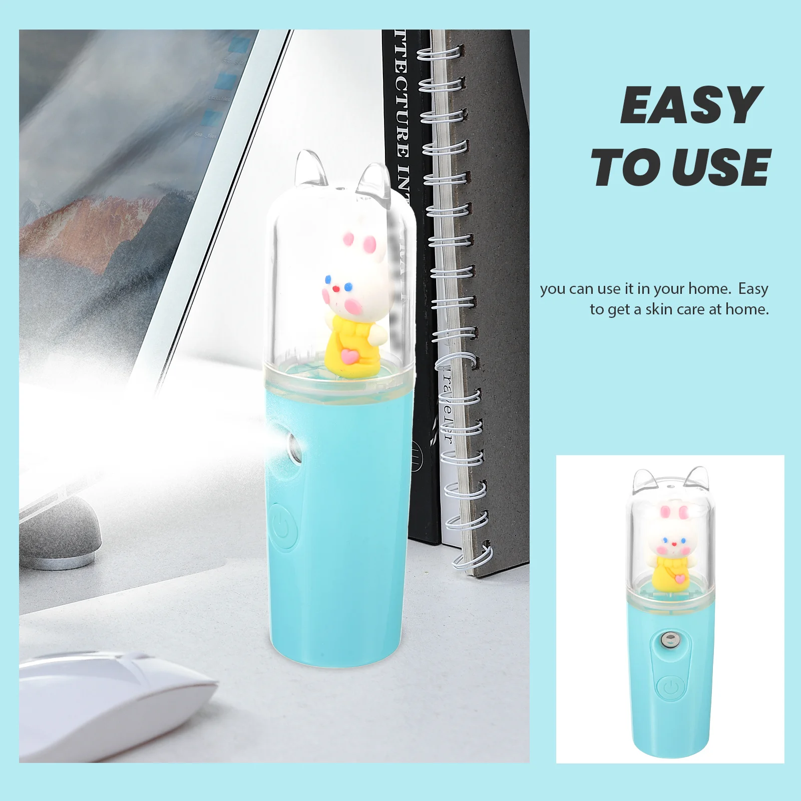 جهاز بخار الوجه المحمول 35 مل، جهاز ترطيب الوجه المحمول مع ارتفاع ضغط الأكسجين النفاث، ترطيب اشراق البخار اللطيف للاستخدام اليومي #1