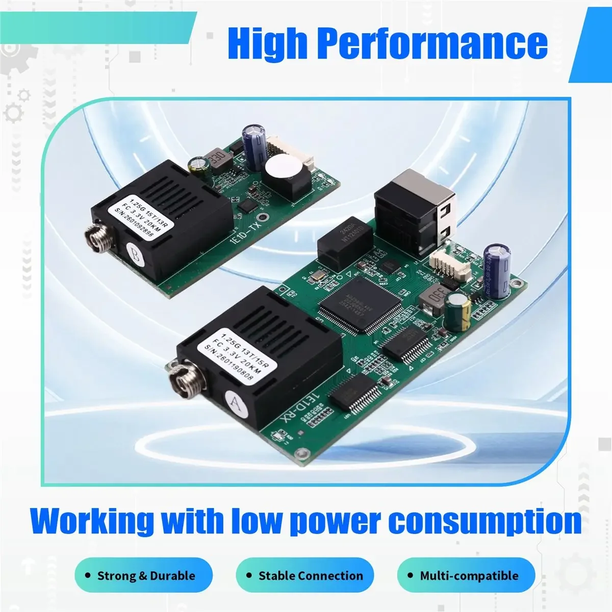 AvaCore New 1 IP Ethernet Video With 1 TTL Data Over Fiber Optic Converter 1310nm/1550nm FC Singlemode Fiber 20Km, TTL 460Kbps