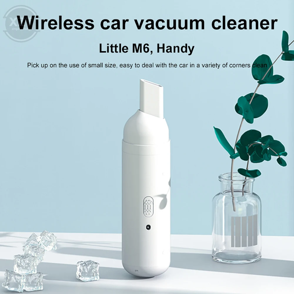 Handheld Car Vacuum Cleaner Large Suction Portable Cleaning Car with Small Mini Wireless USB Rechargeable Vacuum Cleaner