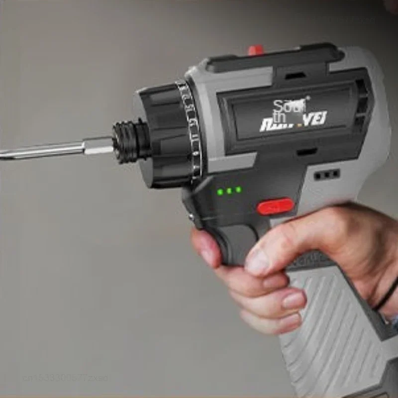 Imagem -02 - Nanwei-brushless Lithium Electric Screwdriver Multifuncional Household Drill Impact Repair Tool