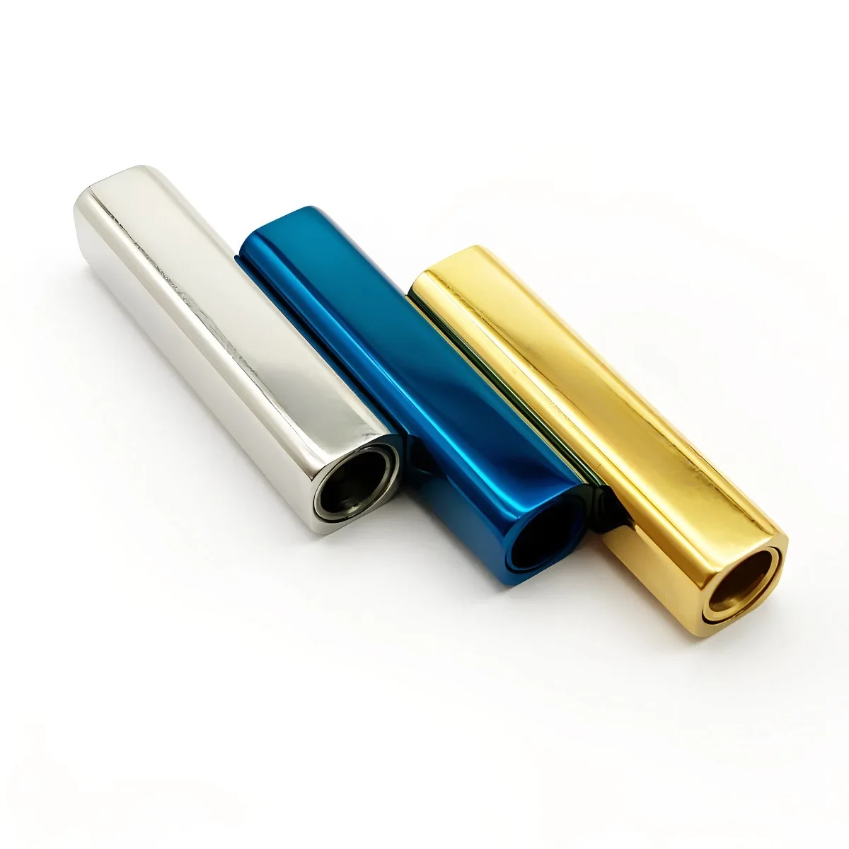 

10Pieces Stainless Steel Magnet Buckle Square Buckle Long Strip Square Round Hole Bracelet DIY Jewelry Findings