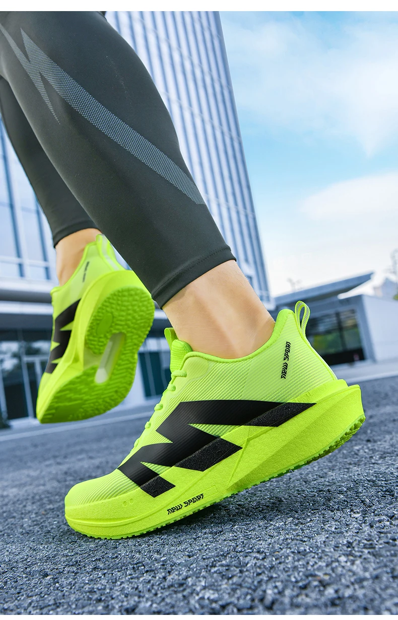 Marathon-Laufschuhe Herren Sneakers mit Carbonplatte Outdoor-Sport Atmungsaktiv Leichtgewicht Damen Bequeme Athletische Sneakers Prime – Detail 27