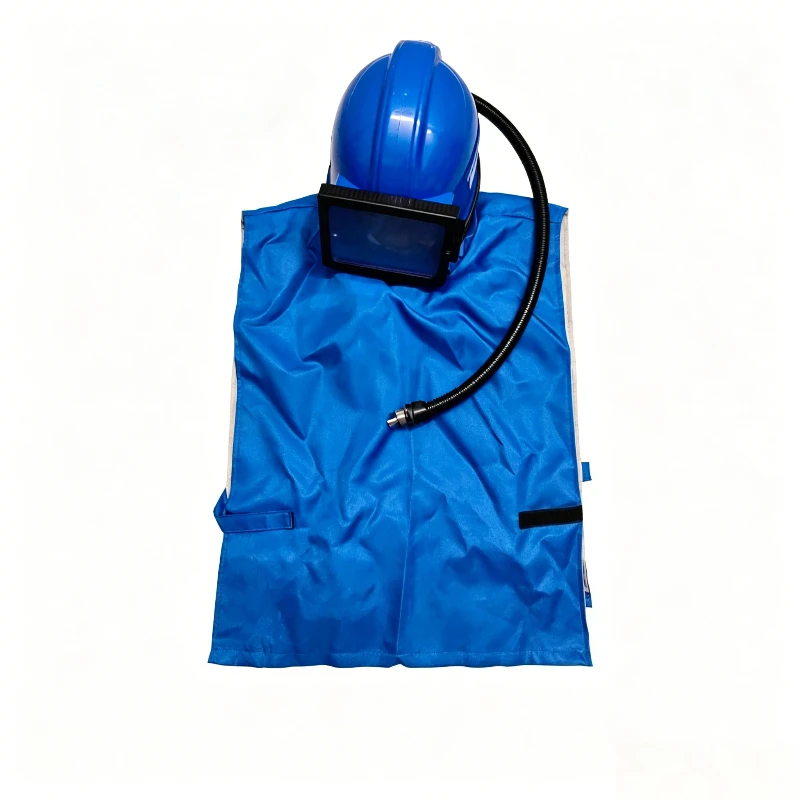 Safety Protection Sandblasting Helmet, Mask, Sanding Helmet, Protective Helmet, Sandblasting Cap, Shawl, Trachea