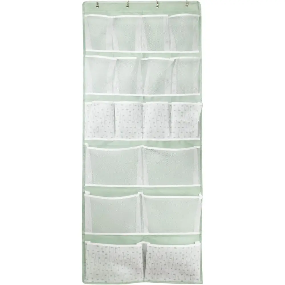 Over-the-Door Organizer with 4 Types of Hooks, Shoe Rack, Closet Storage for Socks, Hats, Underwear, and Travel Essentials in Gr