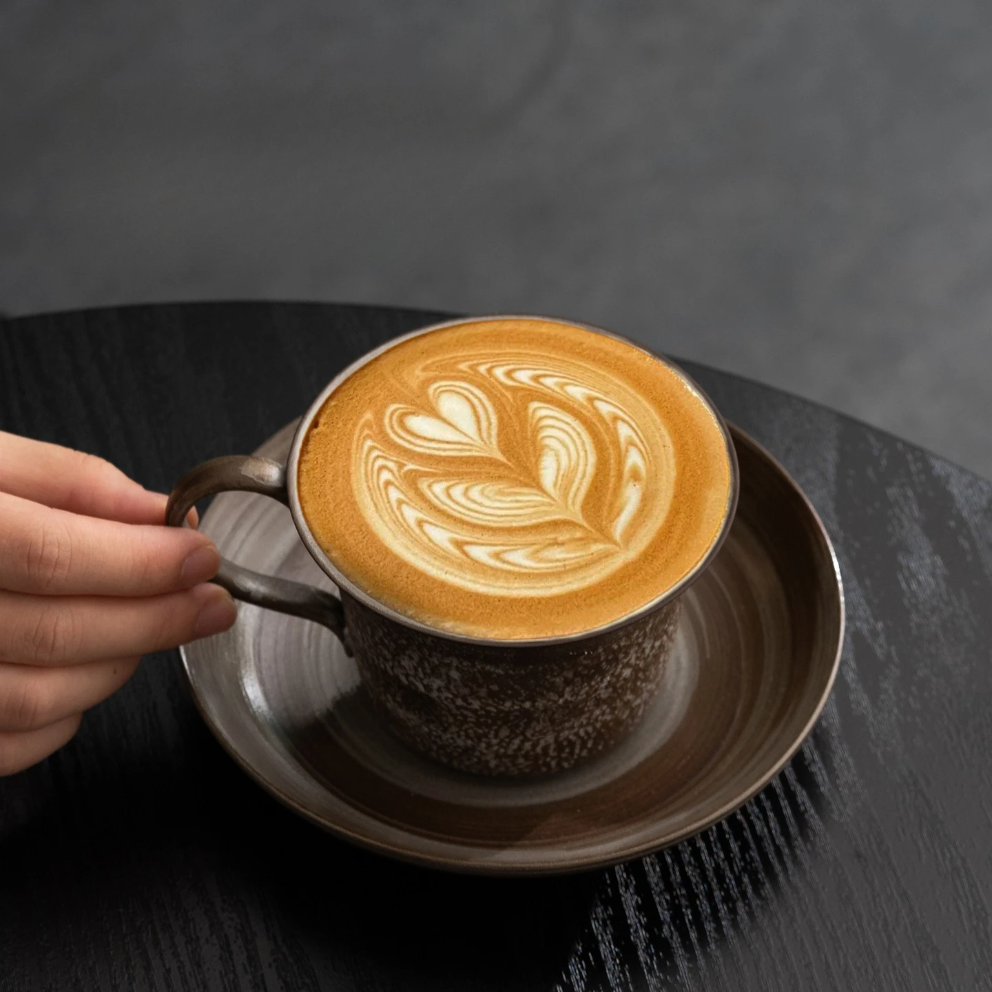 Retro Handmade Ceramic Coffee Cup Latte Art Mug Textured Water Cup For Espresso Tea Home Kitchen Daily Drinkware