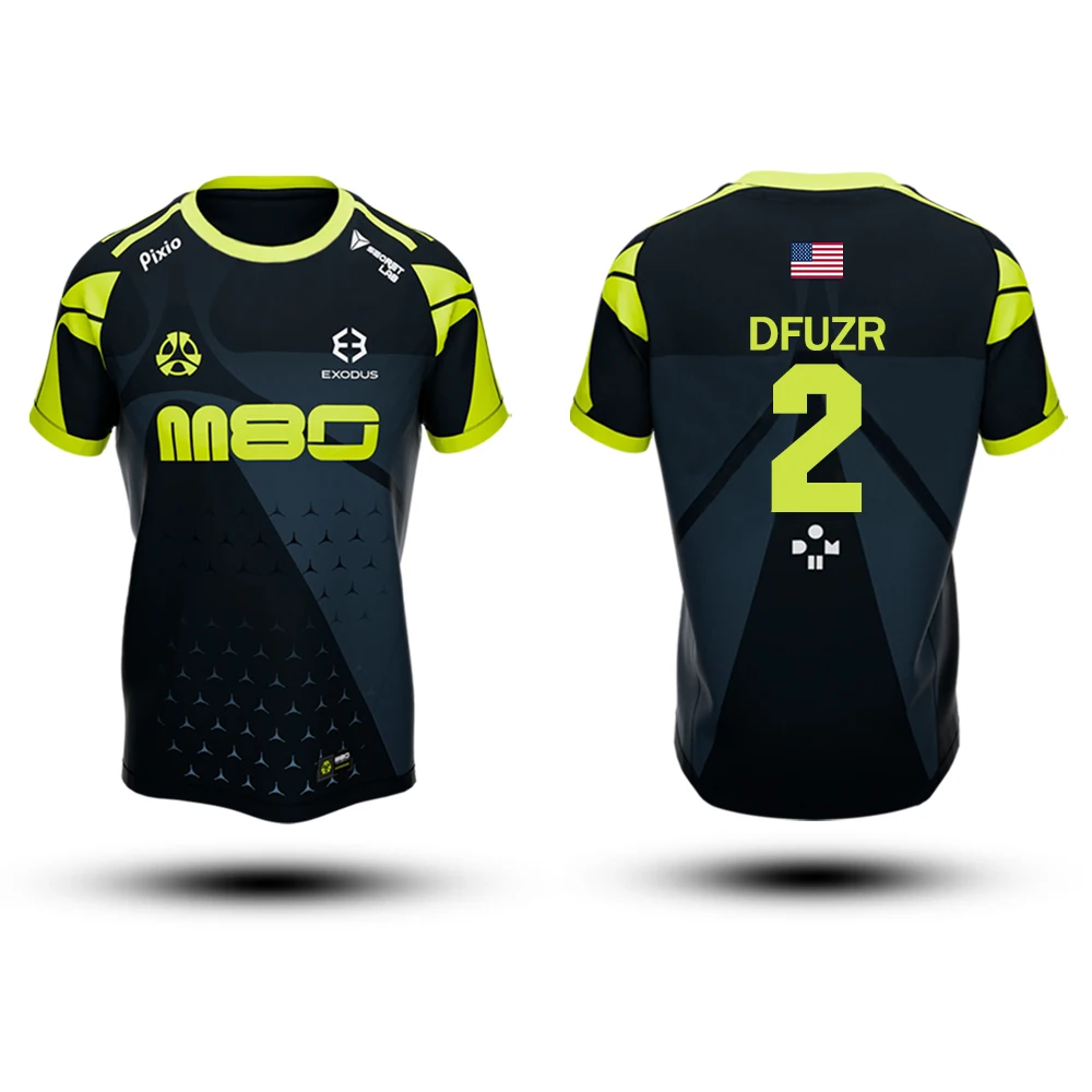 New 2025 Esports Uniform M80 Customizable Jersey Sports Breathable Rainbow Six Game Jersey Fan Gift Unisex T-Shirt Oversized - Image 3