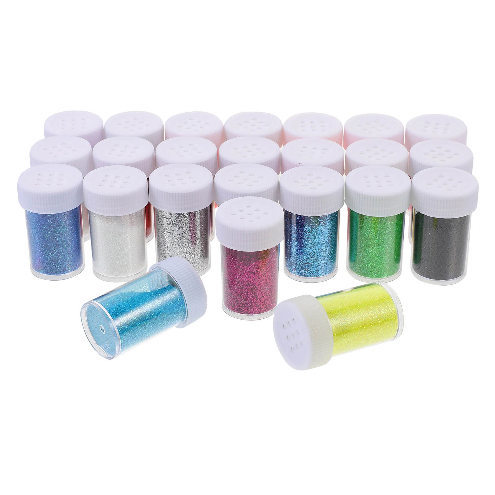 

24pcs Nail Sequins Glitter PET DIY Supplies Fine Glitter for Nails Lightweight Box Salon Home Use Craft Decor