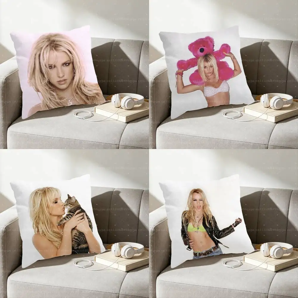 Brit B-Britney Spears Toxic Throw Pillow Cover Home Decor Art Design Decor Pillowcase Cushion Cover for Bed Sofa Living Room