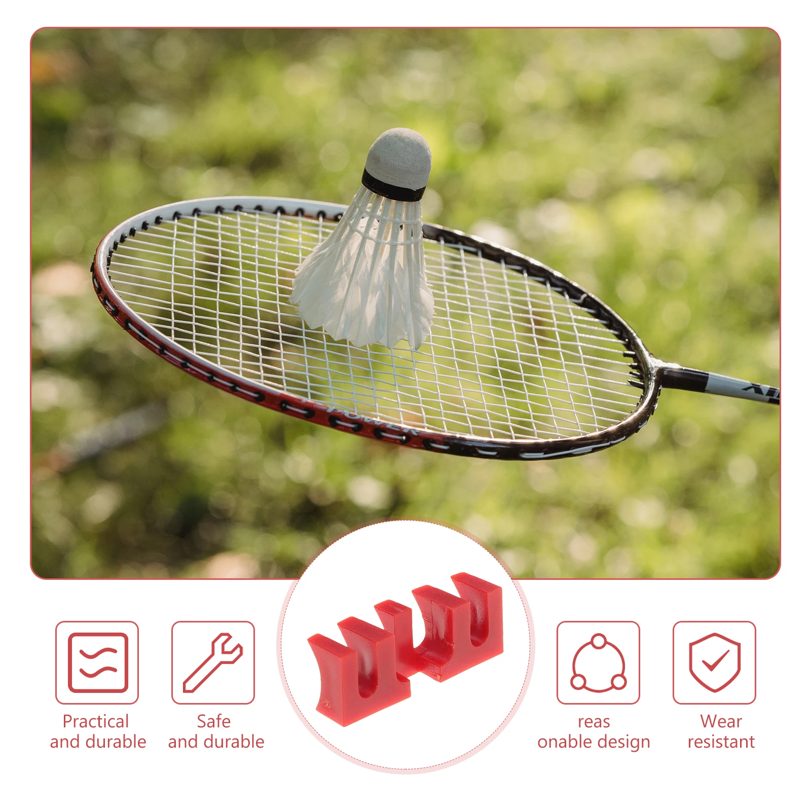 

2Pcs Badminton Racket Load Spreader Stringing Tool PVC Protector for Racket Stringing Machine Pressure Distribution Load Reducer