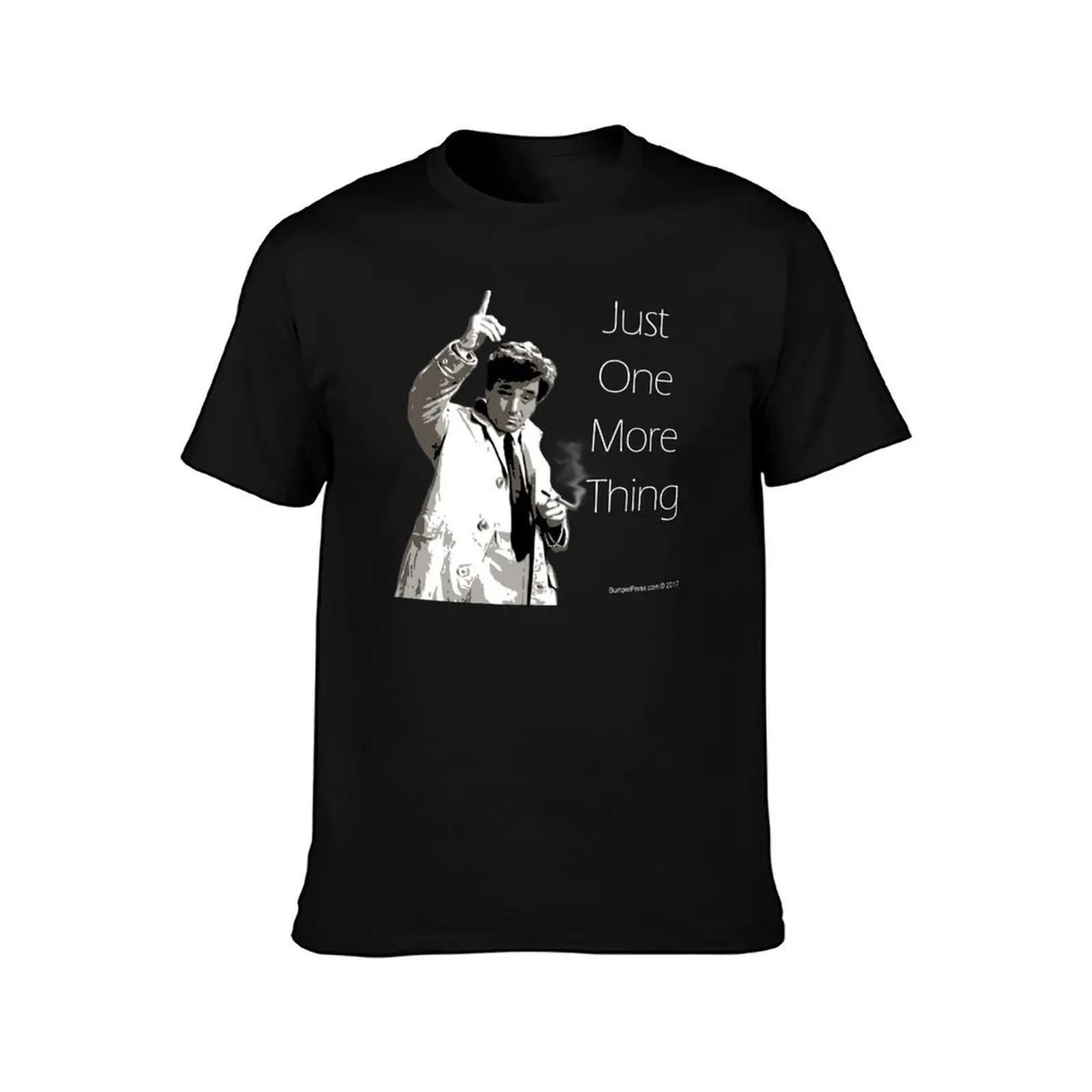 Lt. Columbo T-Shirt, Summer Casual Cotton Tee, Oversized Streetwear Tops, Vintage Graphic Print, Loose Fit Short Sleeve