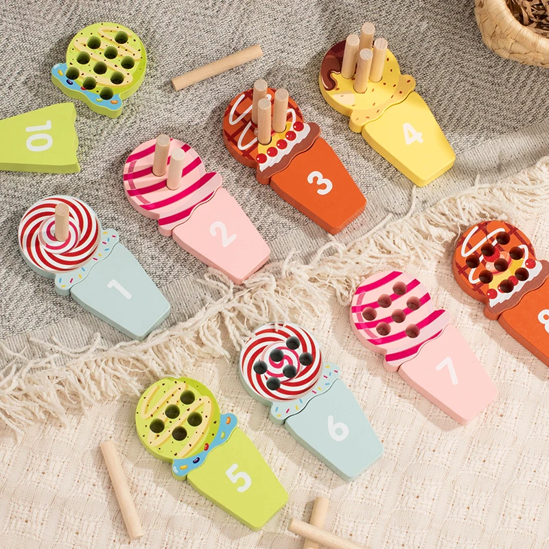 Rompecabezas de educación temprana, ayudas para la enseñanza, palos, palos de aprendizaje digital, emparejamiento, entrenamiento enfocado, juguetes de iluminación de matemáticas