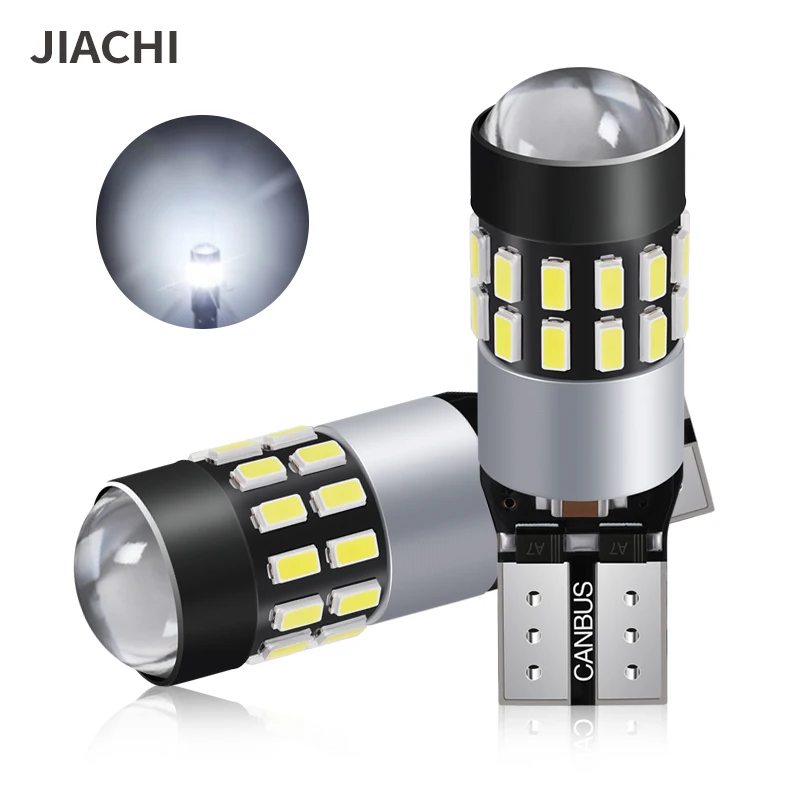 Jiachi 2pcs Canbus W5W T10 LED Bulbs 3014 30SMD 194 168 LED Car Interior Map Dome Light Parking Light Auto Signal Lamp 6000K 12V