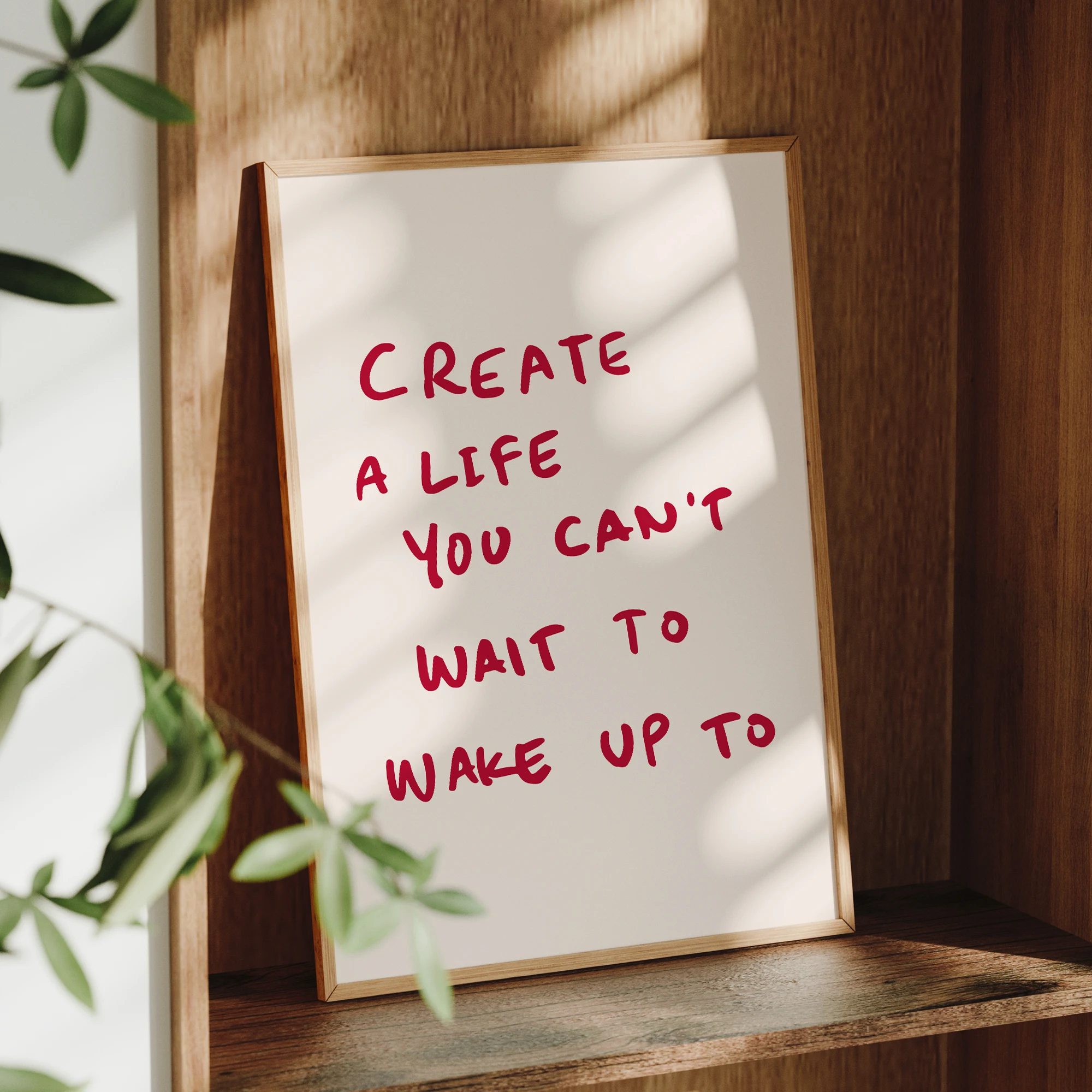 Create A Life You Can't Wait To Wake Up To Wall Art Prints Canvas Painting Poster Picture For Living Room Bed Room Home Decor image 3