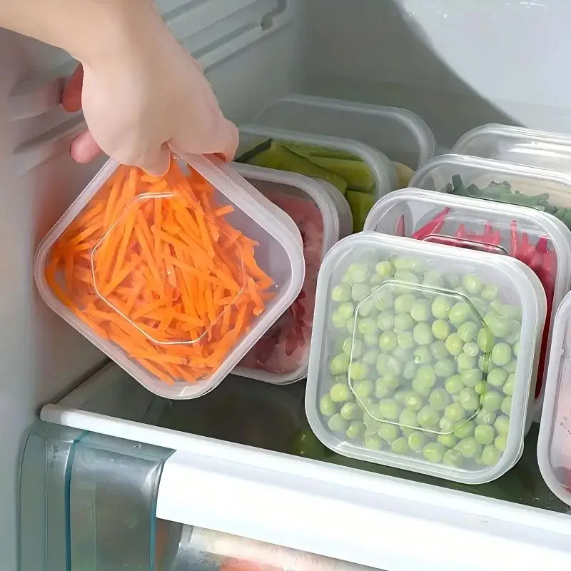 10pcs kitchen refrigerator storage boxes freezer-specific food storage boxes kitchen compartments airtight frozen meat boxes