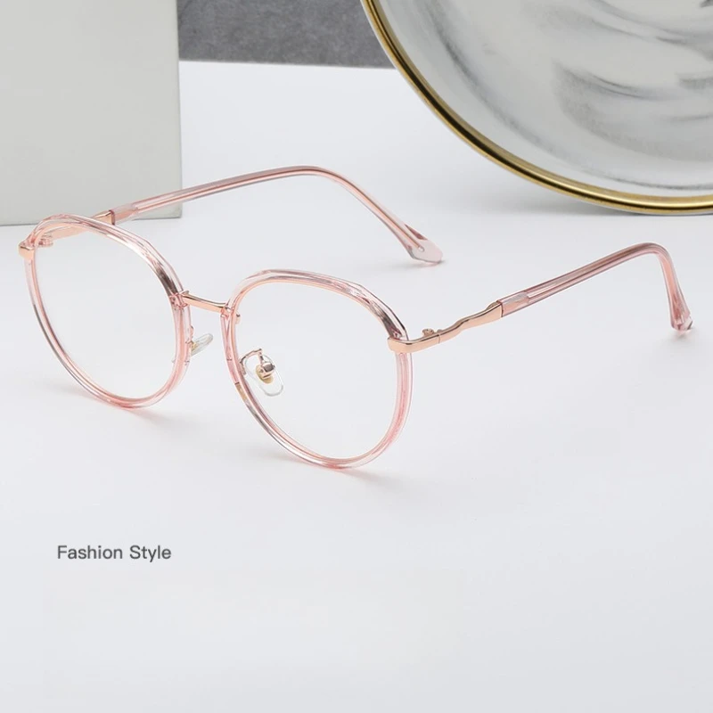

Fashion Transparent Computer Glasses Frame Women Men Anti Blue Light Polygon Eyewear Blocking Glasses Driving Fishing Eyeglasses
