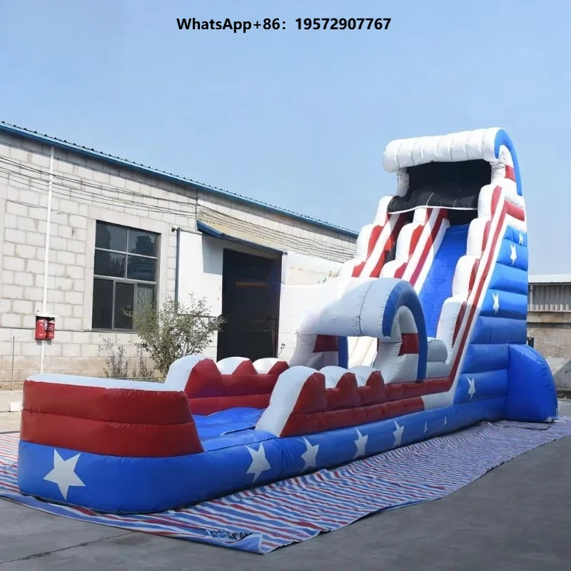 Adult Inflatable Water Slide Bouncy Castle 0.55mm PVC Flex Resistant 3-Year Warranty Customizable Size