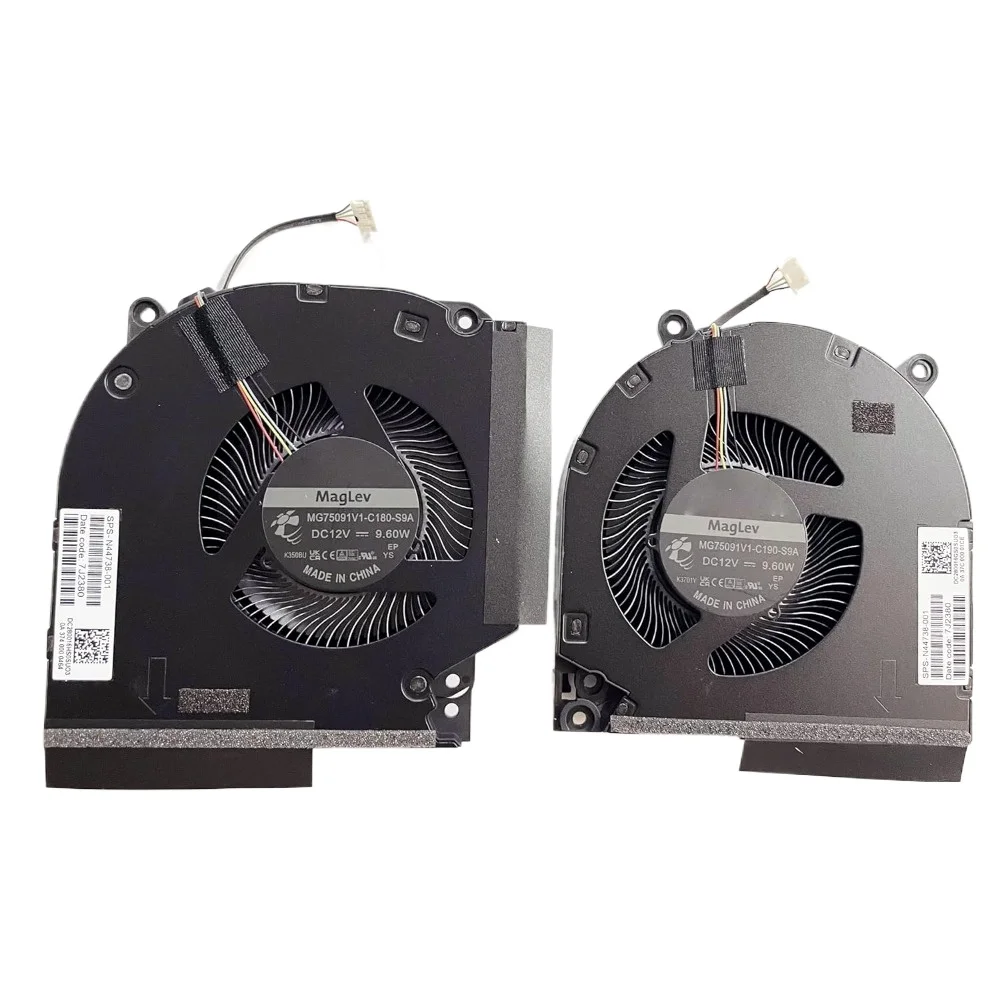 CPU GPU Cooling Fan for HP Victus 9 16-R TPN-C169 N44738-001 MG75091V1-C190-S9A MG75091V1-C180-S9A DC12V 9.60W