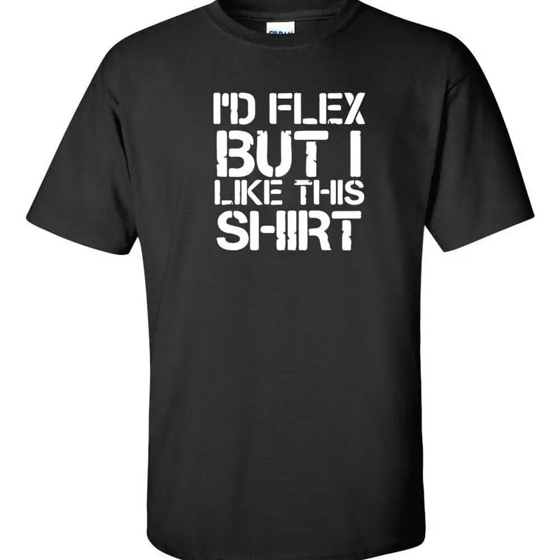 

Мужская футболка I'd Flex But I Like This для тренировок и фитнеса 348