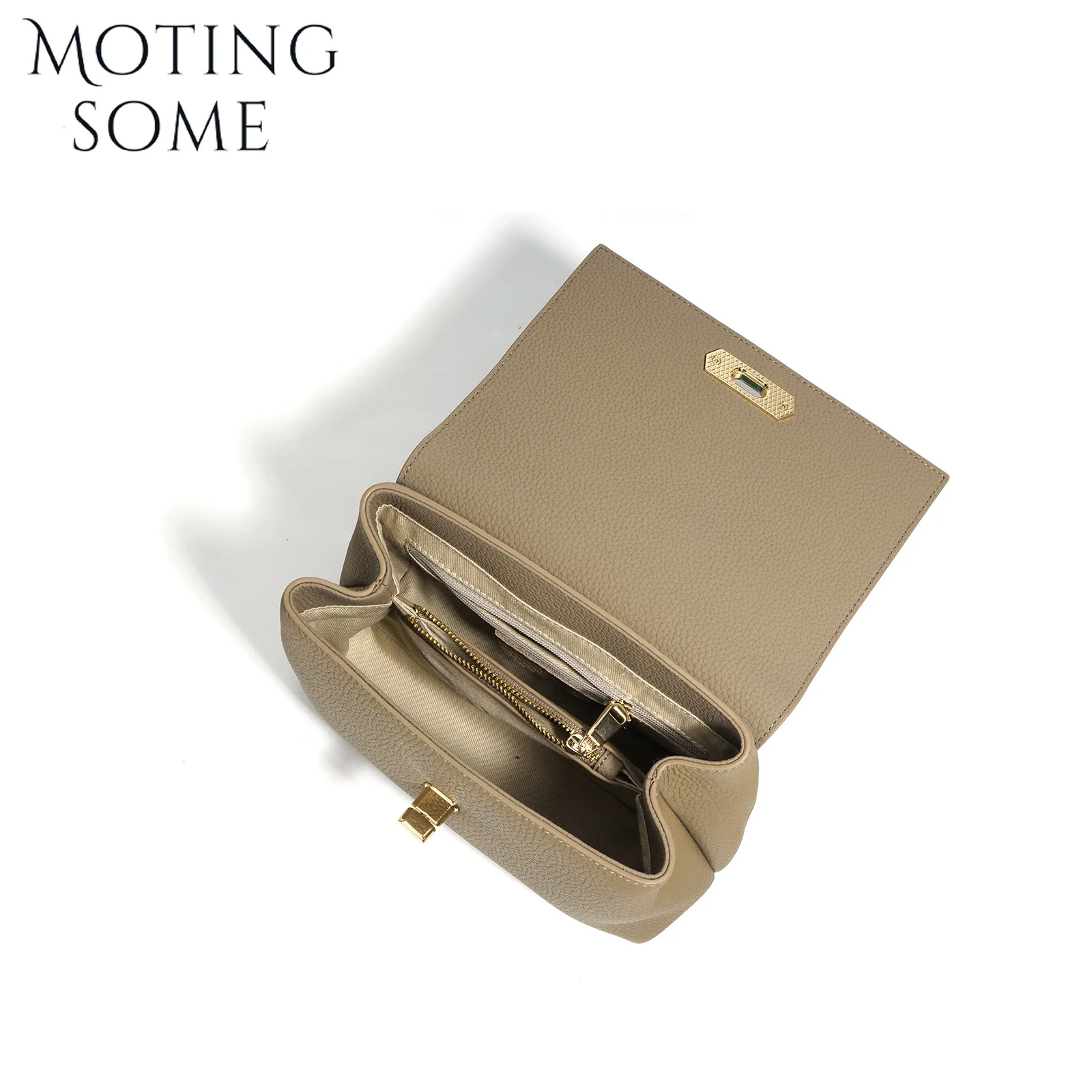 Motingsome Fashion Cowhide Leather Mini Bag Women Shoulder Genuine Leather Flap Bags Luxury Satchel Lady Daily Purses 2024 New