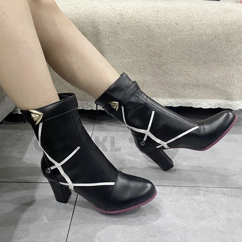 Game Honkai: Star Rail Kafka Cosplay Shoes Role Play Trinnon Shoes For Halloween Carnival Prop Customized