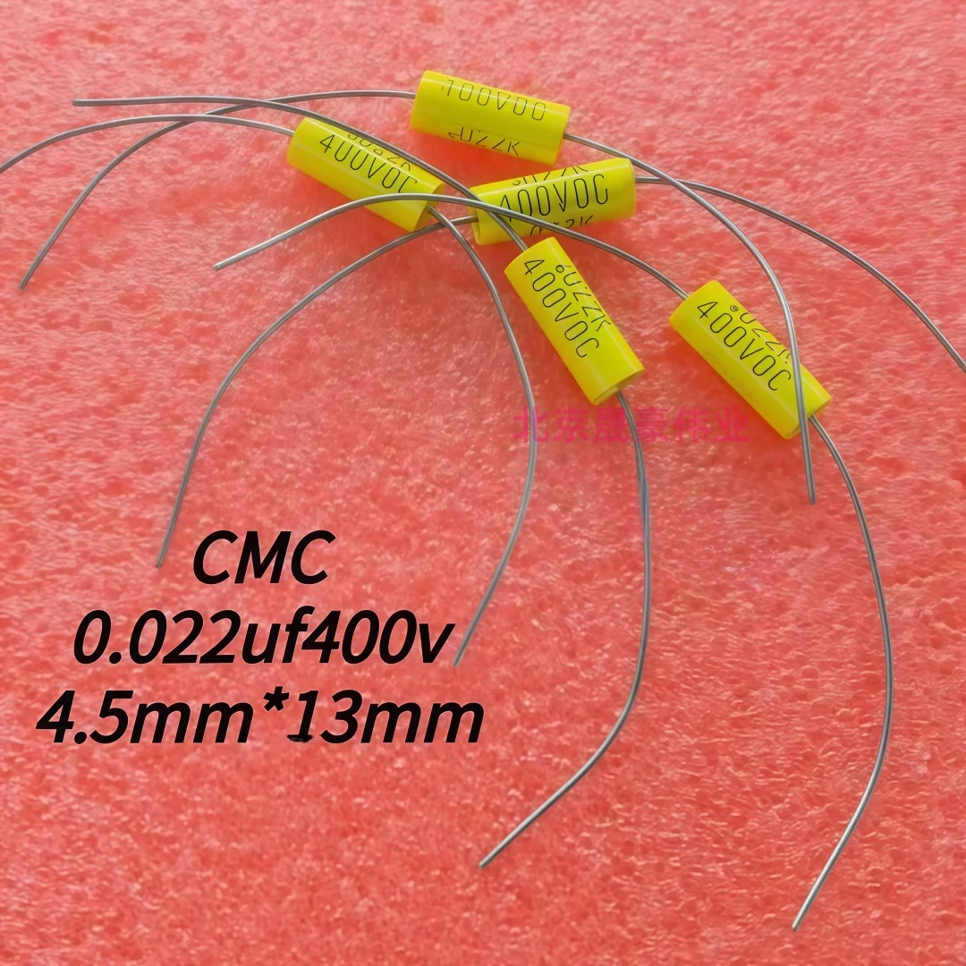10pcs  0.022UF400V 22NF400V 223/400V CMC Axial Capacitor Size: 4.5x13mm