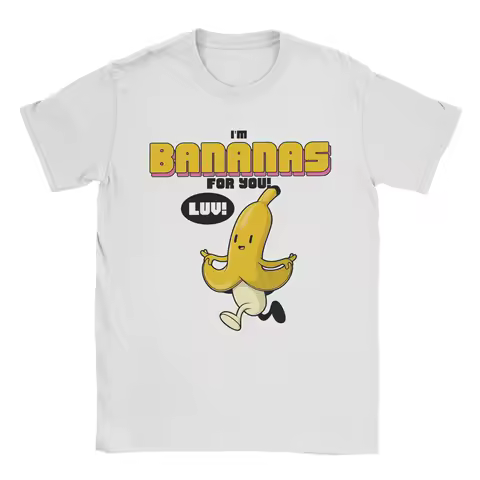 Men T-Shirt I'm Bananas For You! Amazing 100% Cotton Tees Short Sleeve T Shirt Crew Neck Tops Gift Idea