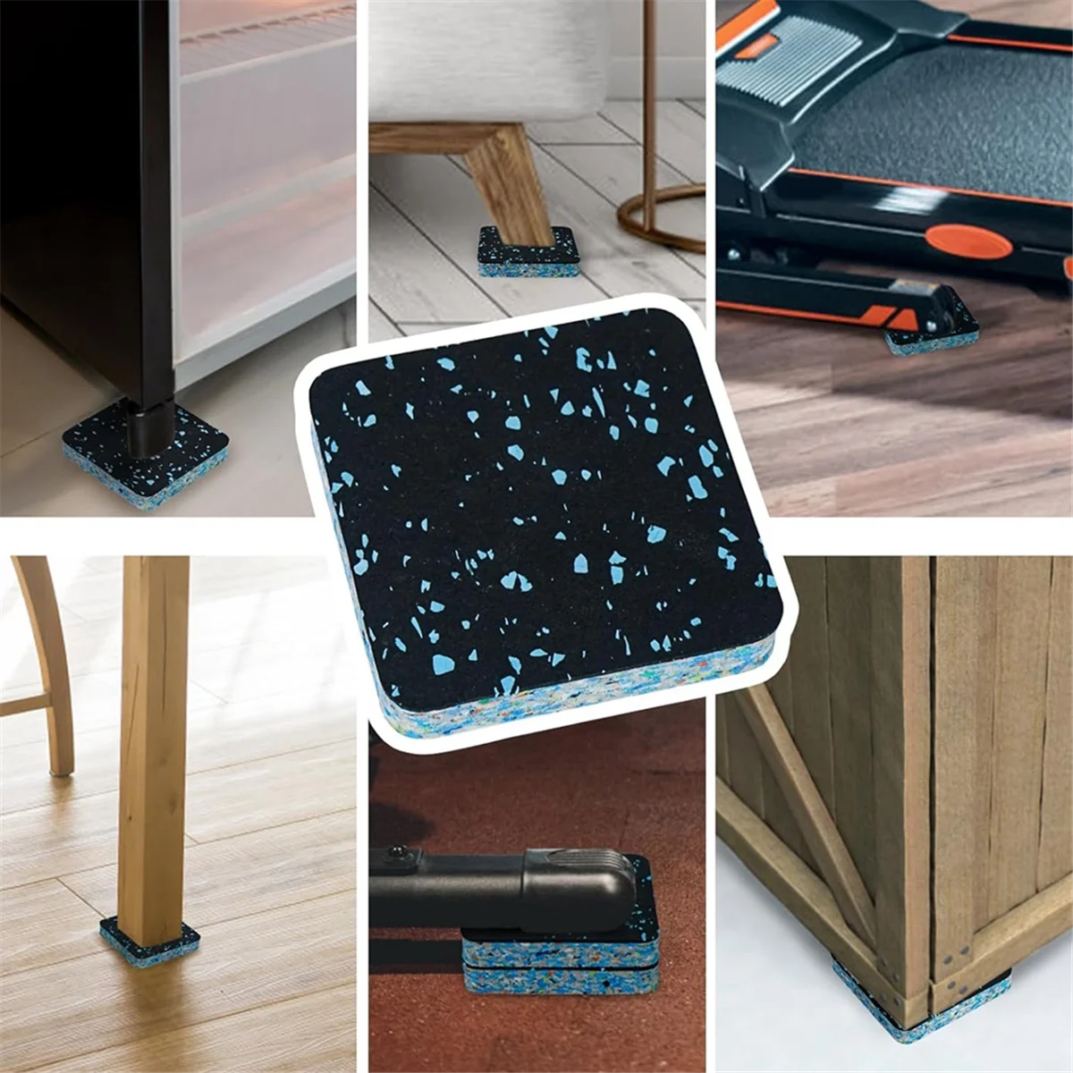 وسادات حصيرة جهاز المشي A71P، حصيرة عازلة للصوت ممتصة للصدمات، حماية أرضية لغسالة المطحنة